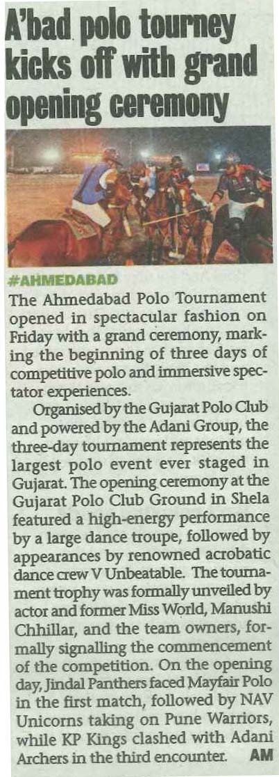 Gujarat Polo Club - Ahmedabad Mirror